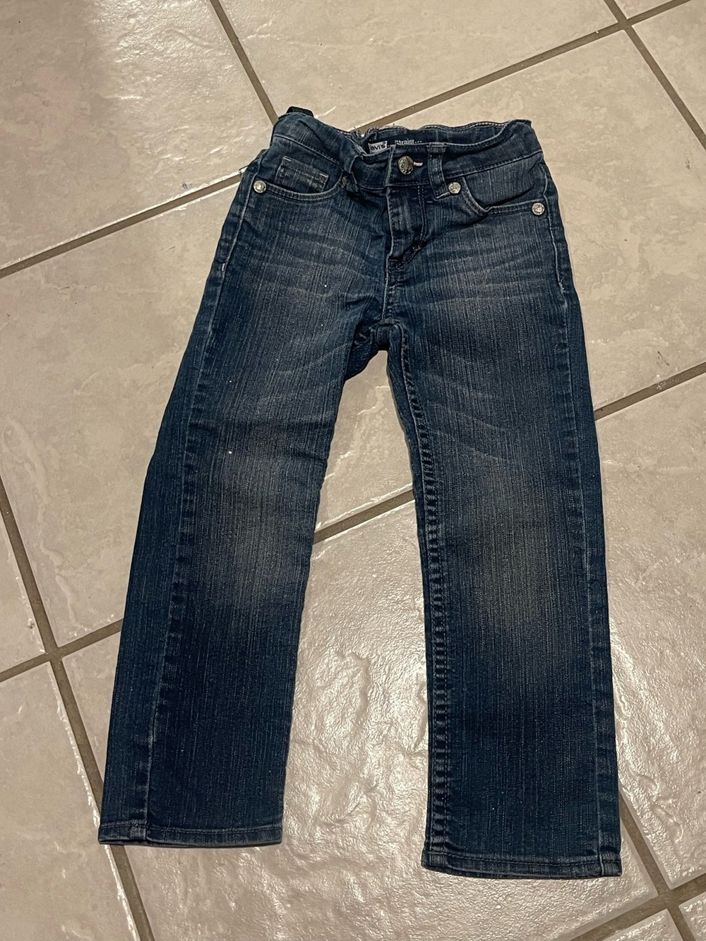 Levi's Kids Dark Indigo Straight Jeans Size 3T-4T